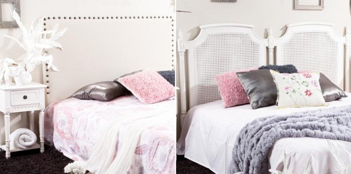 Cabeceras para una cama rom&aacute;ntica