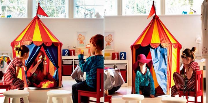 Habitación para niños de circo