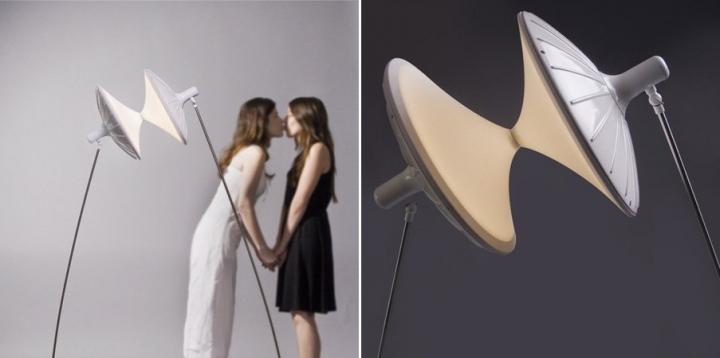 Lámpara Light Kiss para una decoración romántica