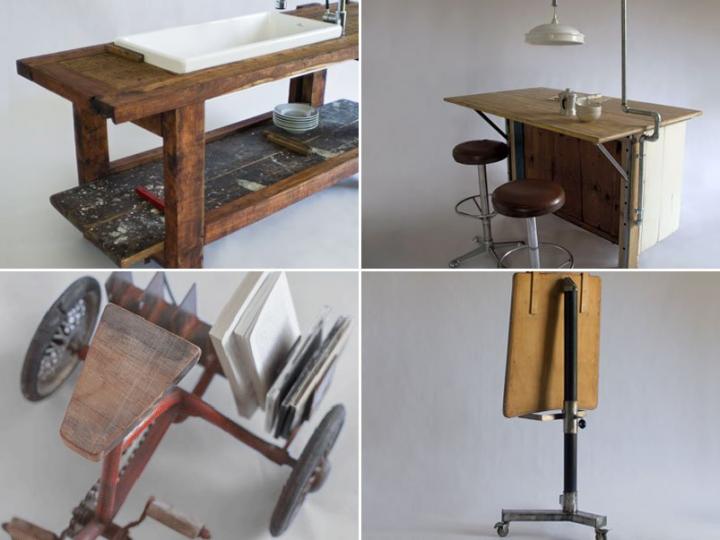 Mobiliario de estilo vintage de la firma Manoteca