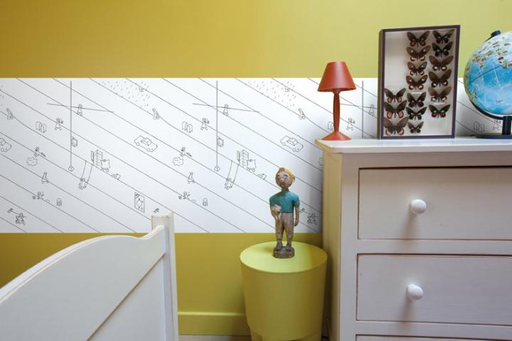 Papel pintado para colorear habitaciones infantiles