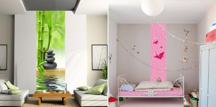 Papel pintado para una parte de la pared